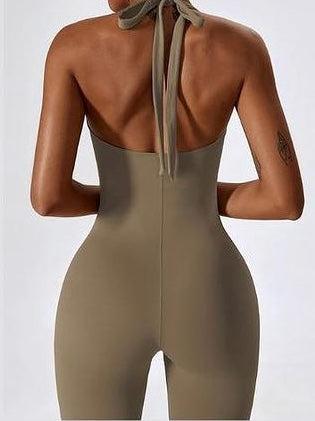 Halter Flared Jumpsuit